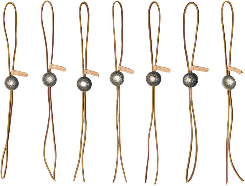 Mg Btc01 Hb Leather Bolo Tie W Concho (1000x667), Png Download