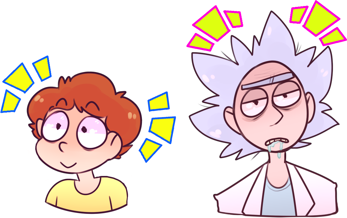 Rick And Morty - Cartoon (1254x840), Png Download