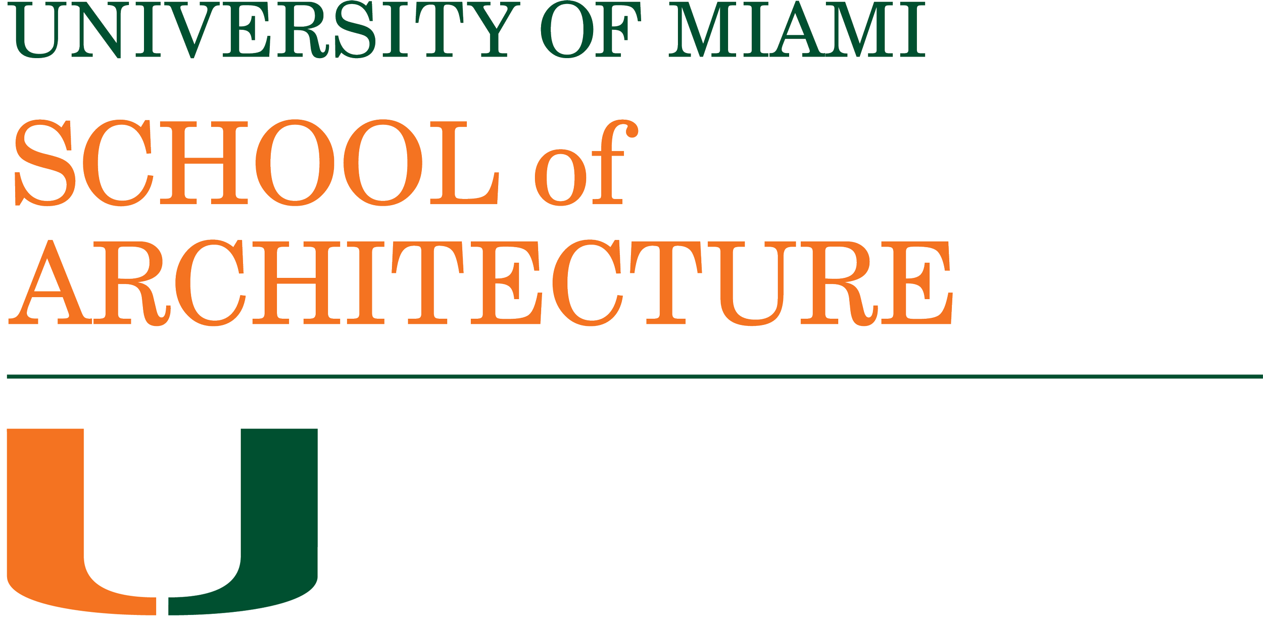 U-soa Formal Color - University Of Miami Coe (2500x1231), Png Download
