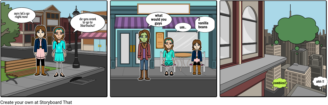 Zombie Survival - Cartoon (1164x385), Png Download
