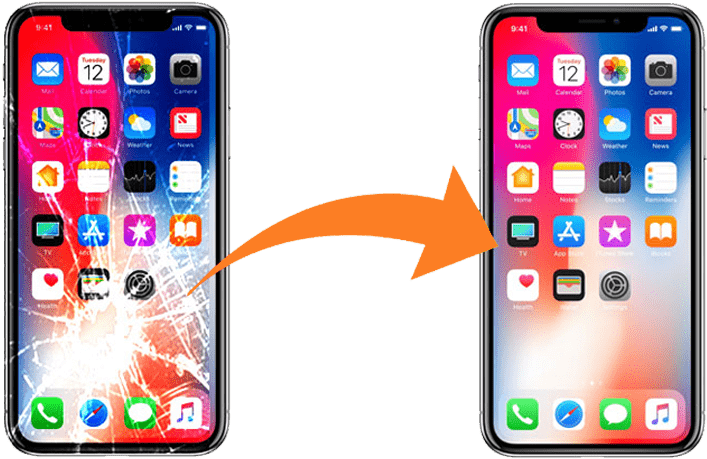 Direct Cell Hamilton - Iphone X Screen Repair Before And After (774x480), Png Download