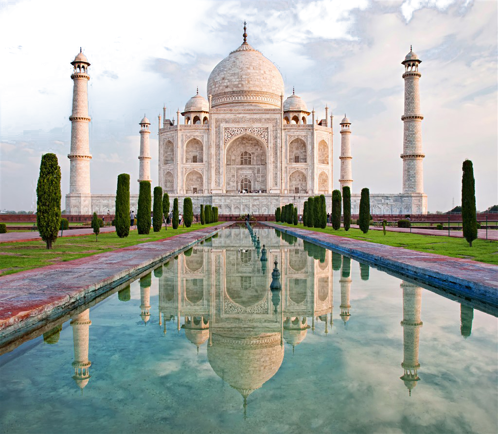 Taj Mahal - India - Taj Mahal Mosque (1024x893), Png Download
