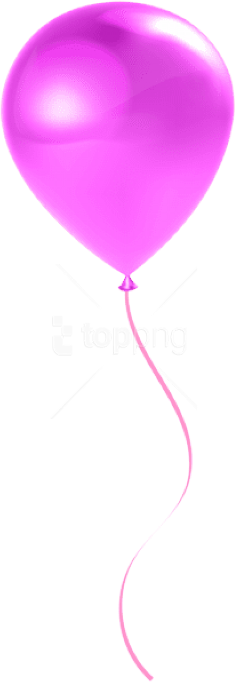 Free Png Download Single Png Pink Balloon Transparent - Single Balloons Png Hd (480x1365), Png Download
