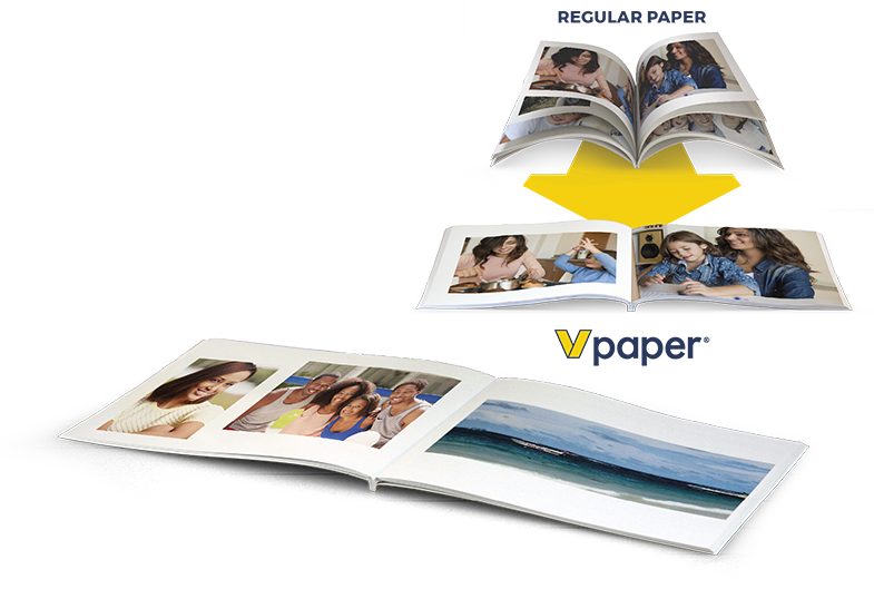 Vpaper Vs Regular Paper - Sketch Pad (785x529), Png Download