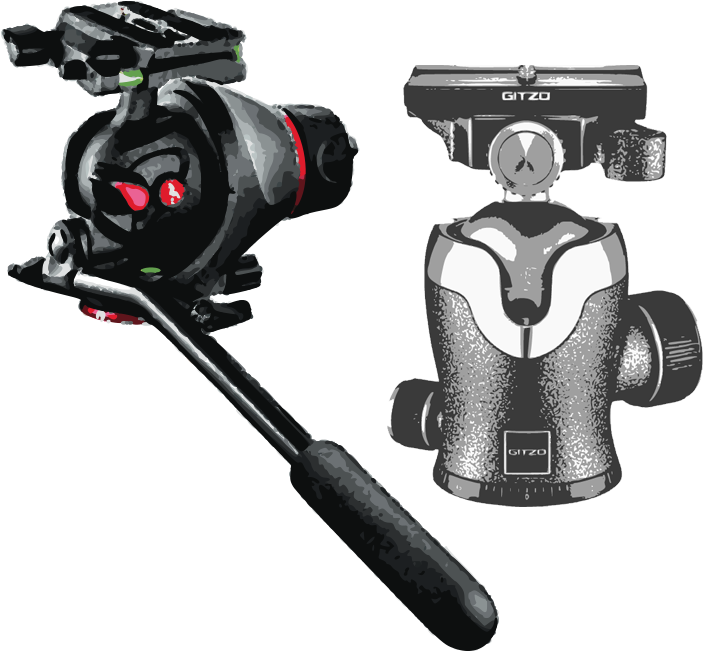 Tripod Heads - Photography - Camera Support - Dubai - Manfrotto Movie Photo Head (791x791), Png Download