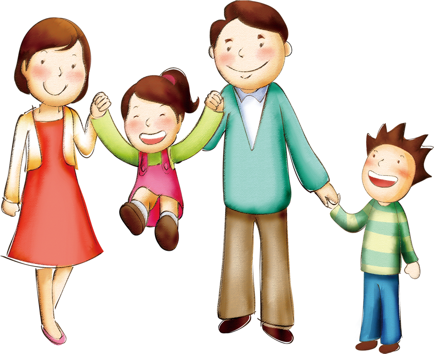 Graphic Free Library Family If We Clip Art Hand Drawn - Nosotros Dibujo Animado (1753x1401), Png Download