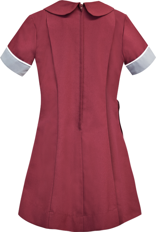 School Uniform Dress Back View - Polo Shirt (498x740), Png Download