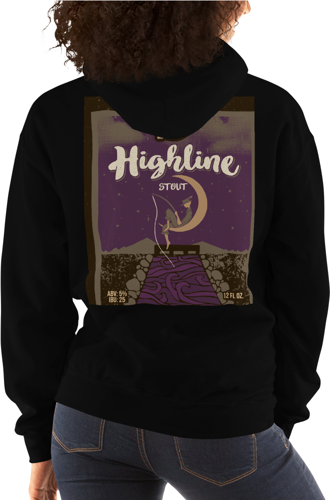 Tractor Logo 2 Highline Stout Mockup Back Womens 2 - Ceeday Hoodie (1000x1000), Png Download