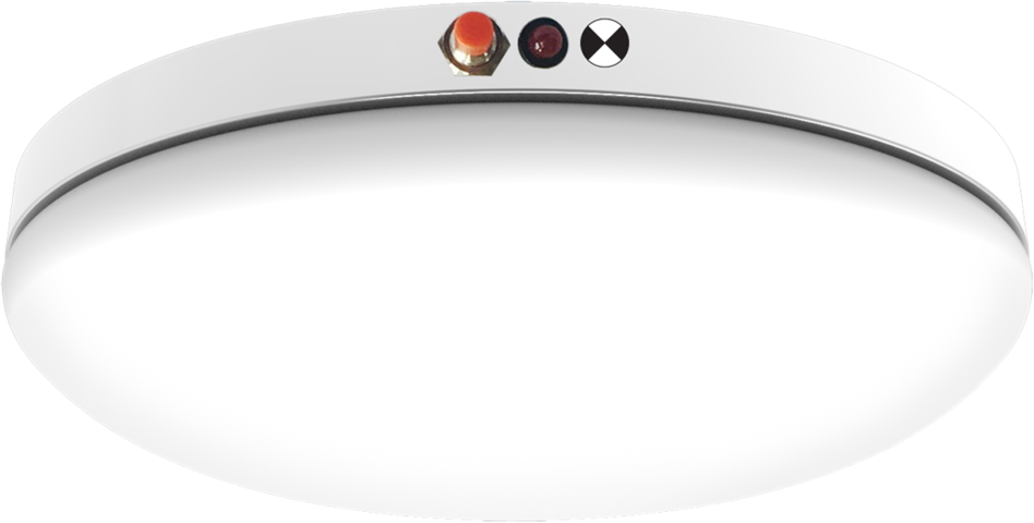Sal Opal Ii Led Emergency Oyster 360mm - Circle (948x480), Png Download